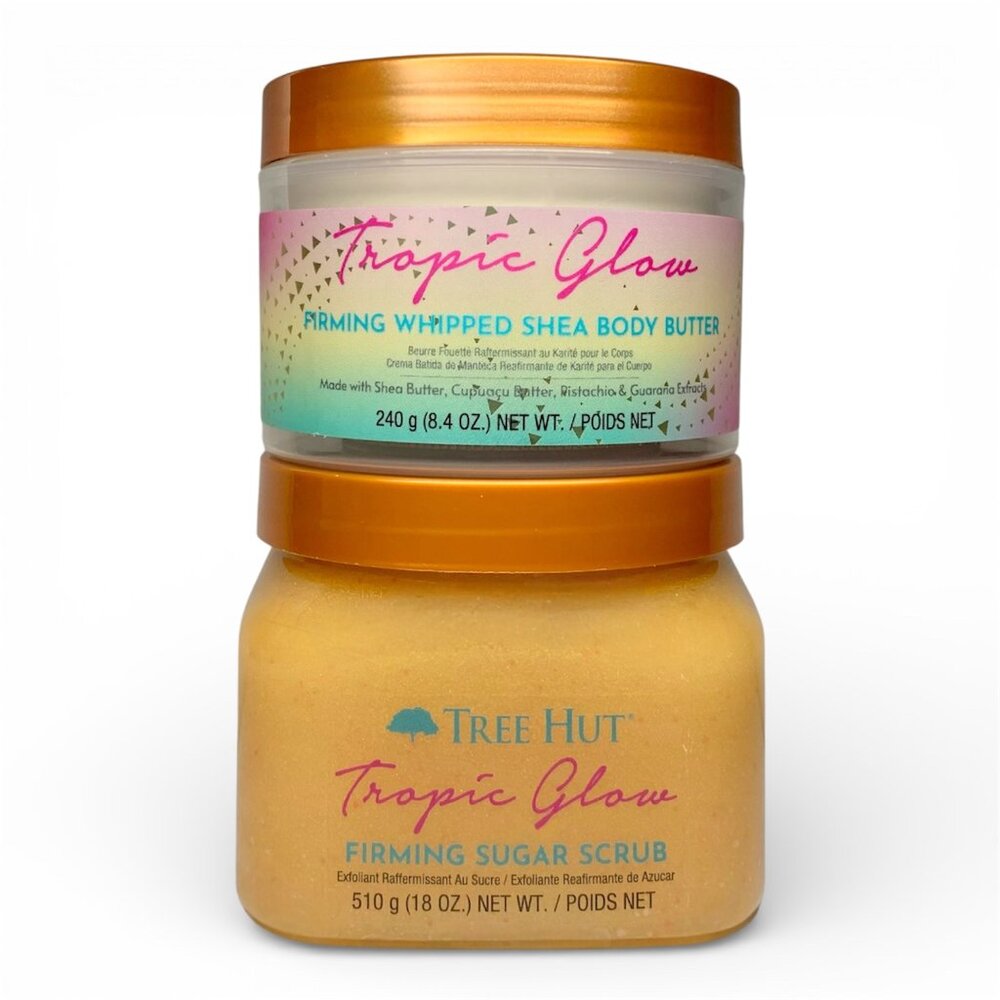 Tree Hut—Tropic Glow 2pc Set—Firming Sugar Scrub & Whipped Shea Body Butter